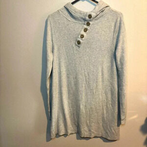 PURNELL hooded Sweater Tunic Size L